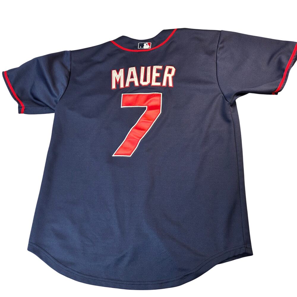 Majestic Joe Mauer #7 Minnesota Twins Cool Base Jersey Size 50 Authentic XL